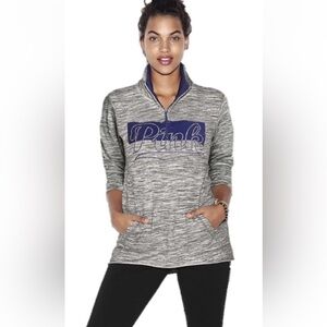 Pink Quarter-zip Sweatshirt Size XS